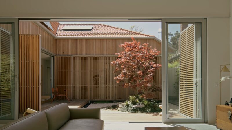 A Japanese Inspired Home Courtyard