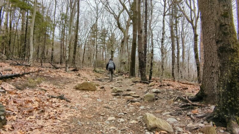 ASCENT into the Clouds on New Hampshire's Mount Monadnock via the White Dot