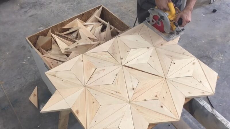 DIY Geometric Wood Pattern